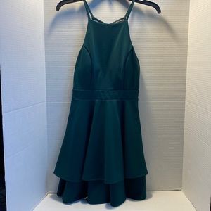 Three pink hearts, Junior Size S (US), Green